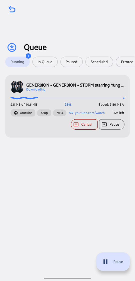 Download queue